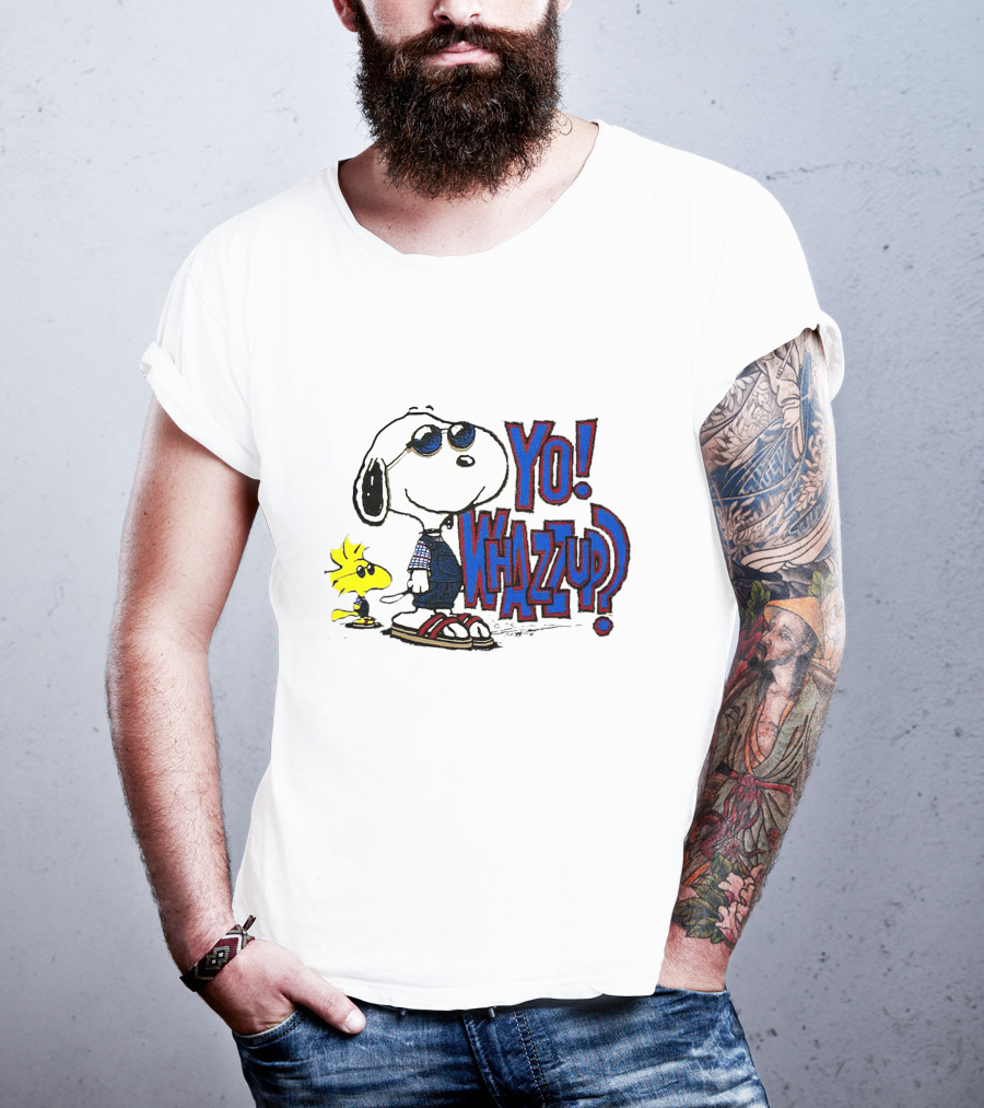 Yo Whazzup Snoopy Woodstock T-Shirt