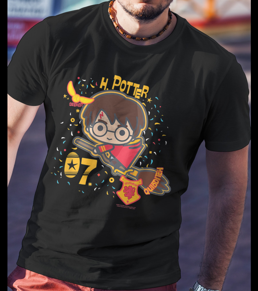 H Potter Gryffindor Seeker Quidditch T-Shirt