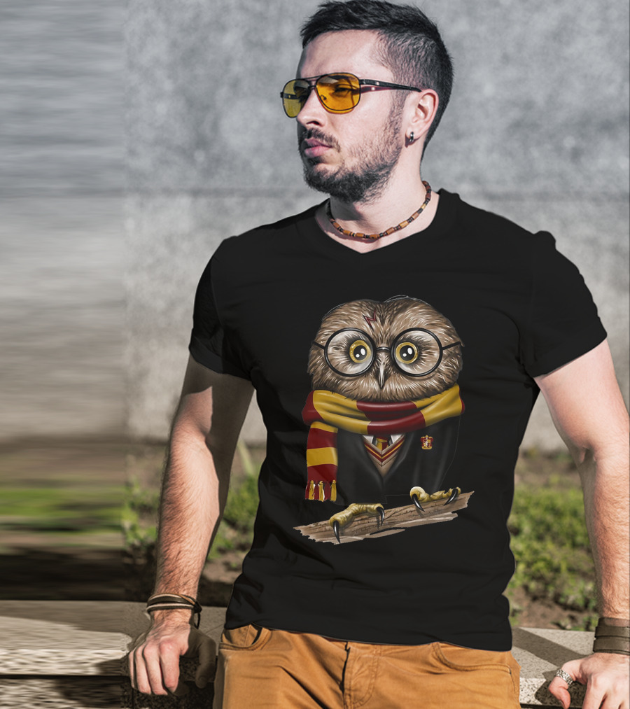 Exclusive Owl Wizard Inspired By Only Today Magic School House Colors T-Shirt