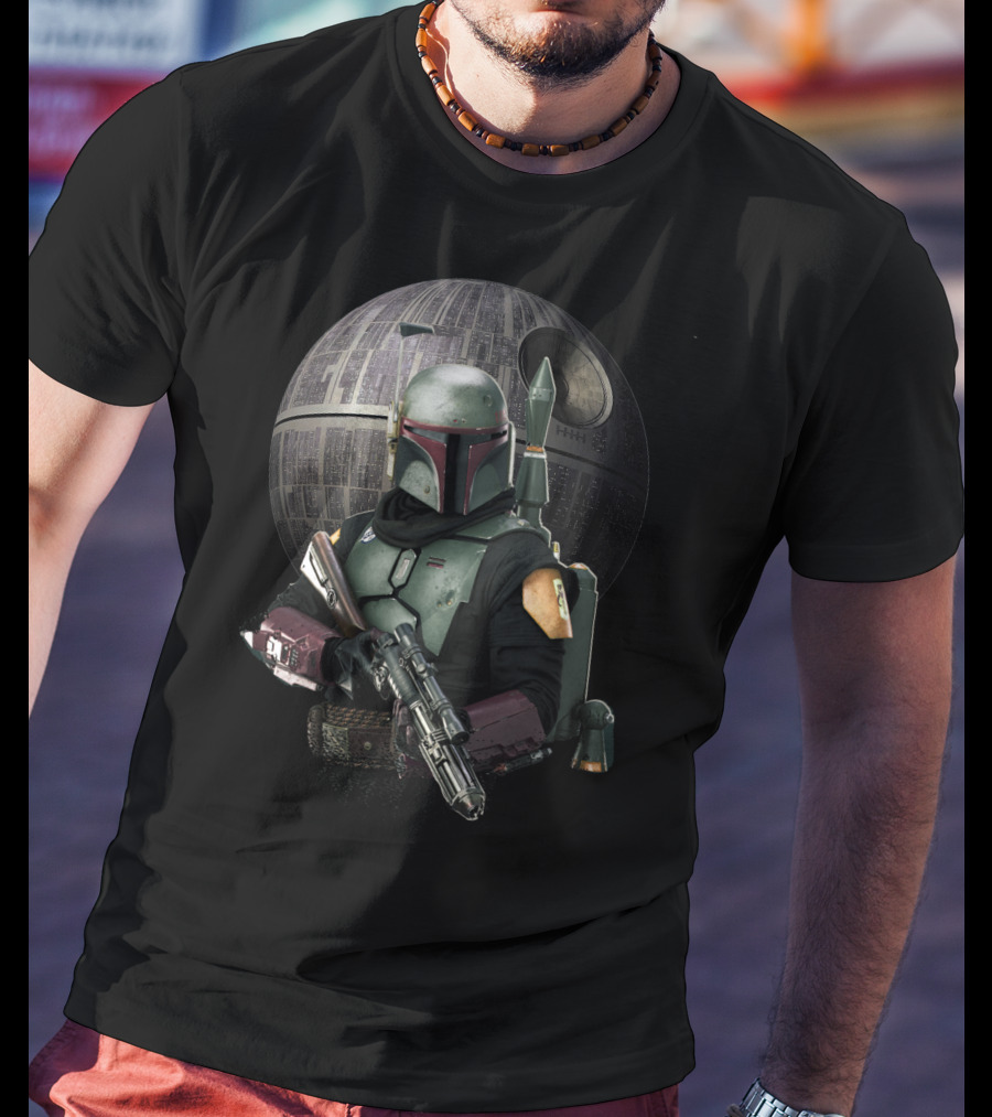 Boba Fett In Front Of Death Star Perfect Gift For You T-Shirt
