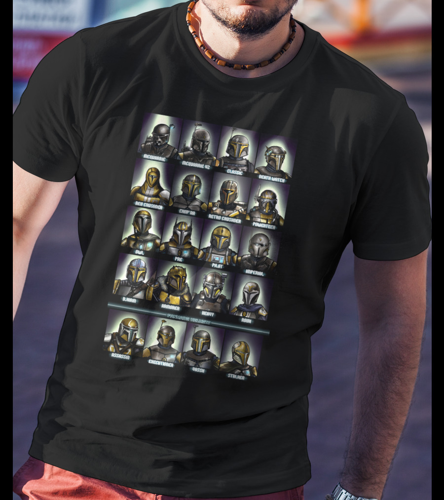 Today Only Featuring Mcquarrie Death Watch Boba Fett Crusader Pig Retro Executioner T-Shirt