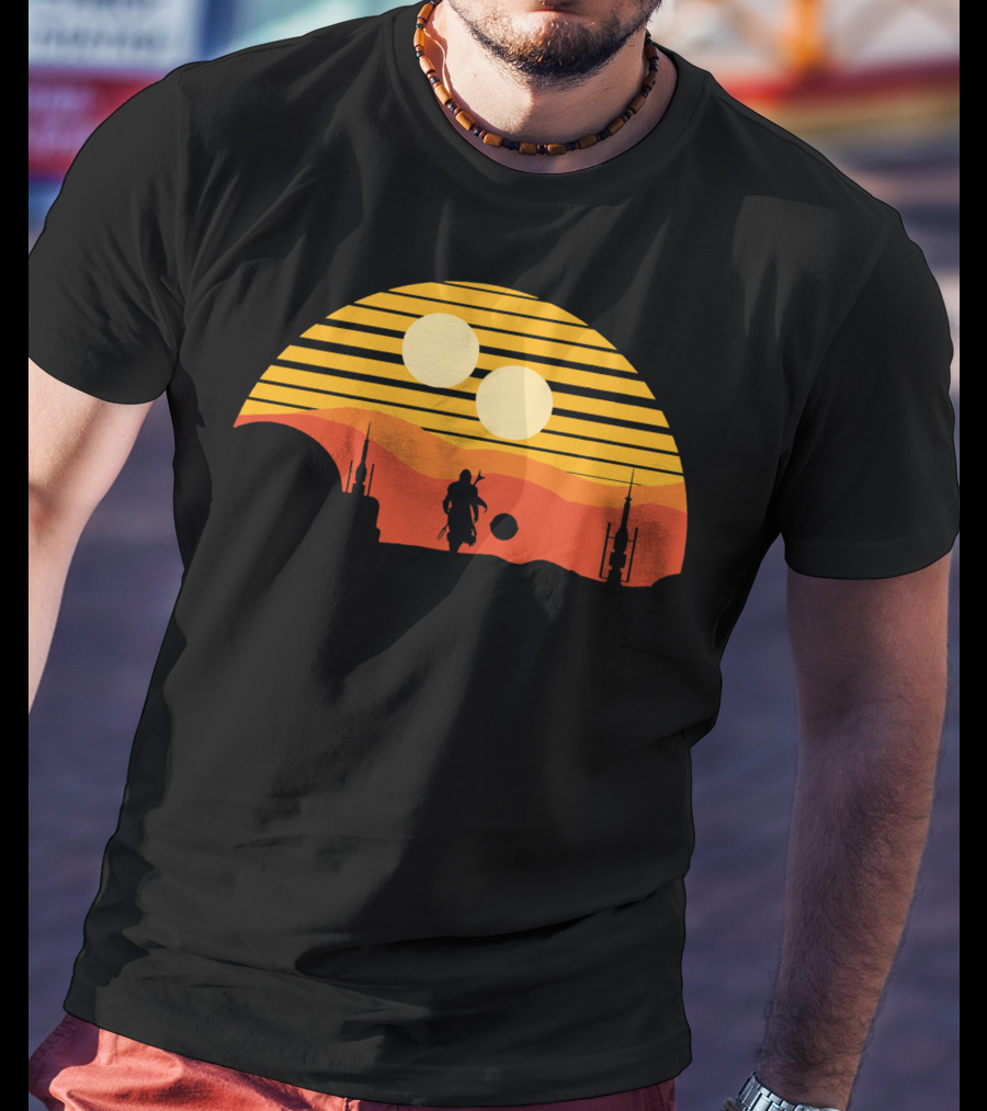 Only Today Two Suns Desert Warrior Scene T-Shirt