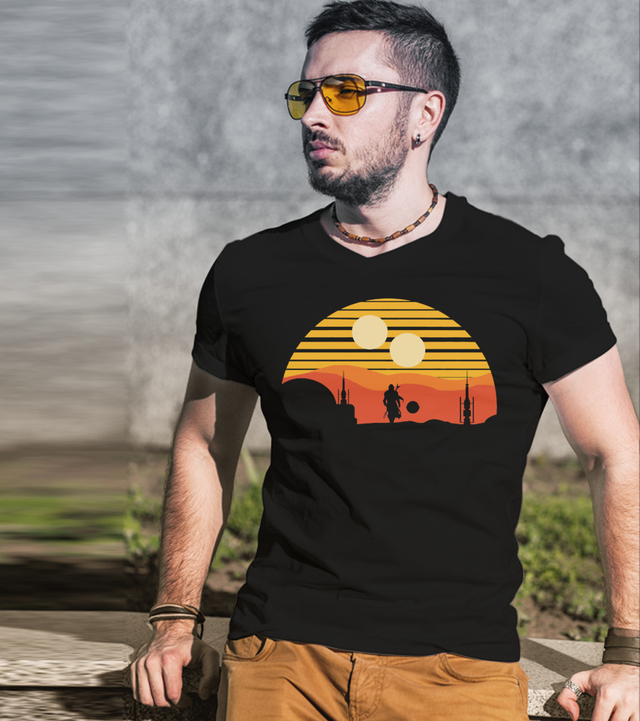 Only Today Two Suns Desert Warrior Scene T-Shirt