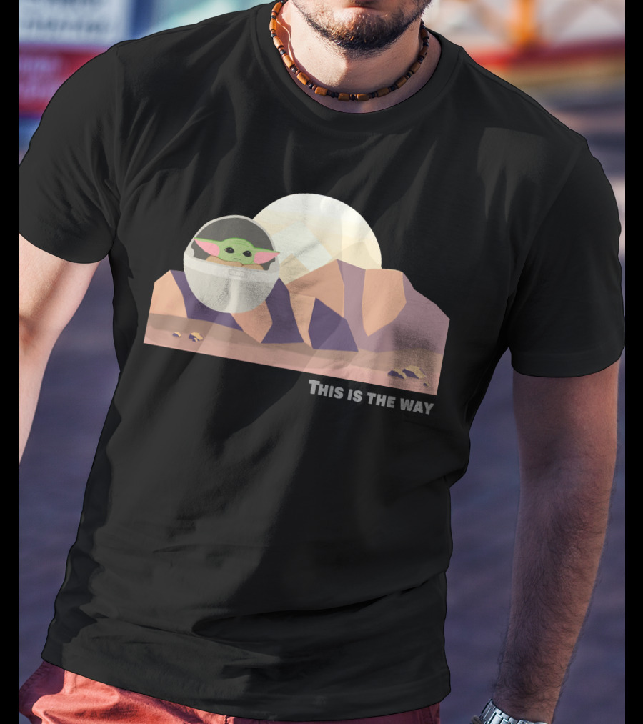 This Is The Way Only Today Baby Alien Desert Scene T-Shirt
