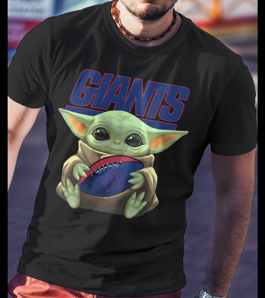 Giants Yoda Football Ny T-Shirt