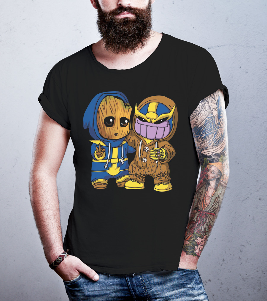 Only Today Groot And Thanos Hoodie Duo T-Shirt