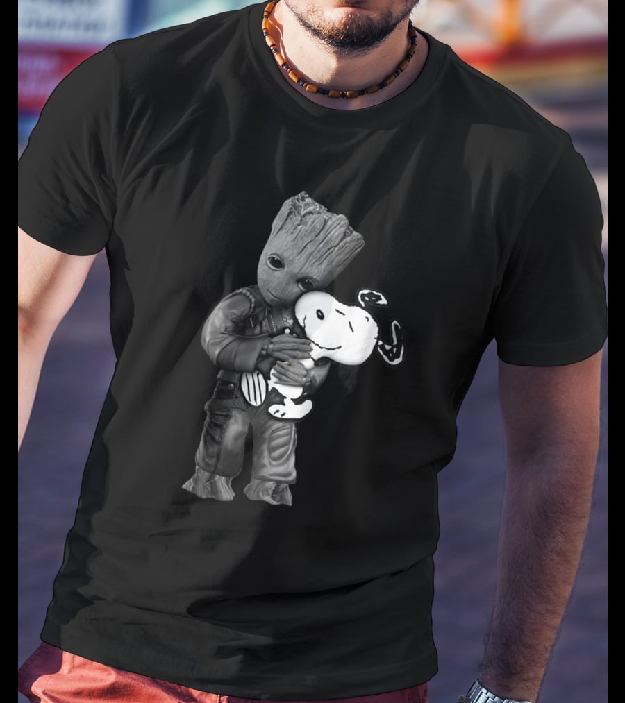Groot Hugging Snoopy Only Today T-Shirt