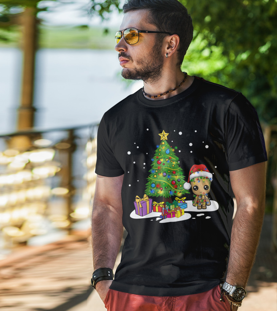 Only Today Christmas Tree Santa Hat Gifts T-Shirt