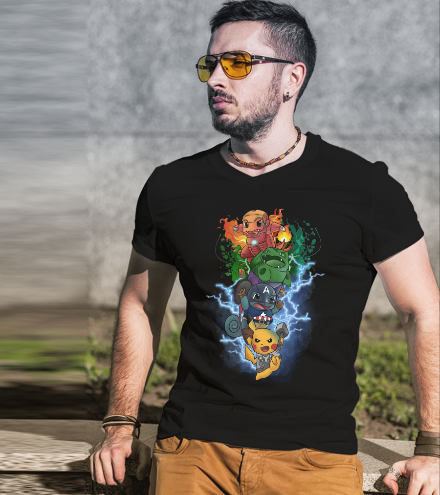 Avengers Pokemon Mashup Only Today T-Shirt