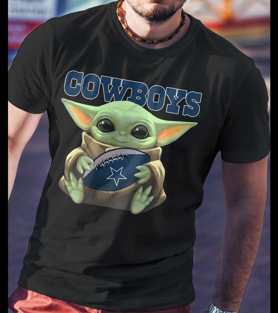 Cowboys 16 Yoda Star Wars Football T-Shirt