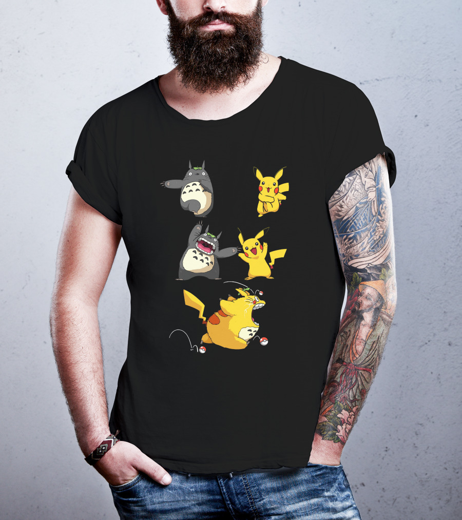 Pikachu Totoro Mashup T-Shirt