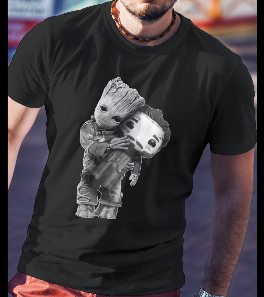 Baby Groot Hugging Funko Pop Doll T-Shirt