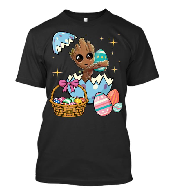 Baby Groot Easter Basket And Eggs T-Shirt
