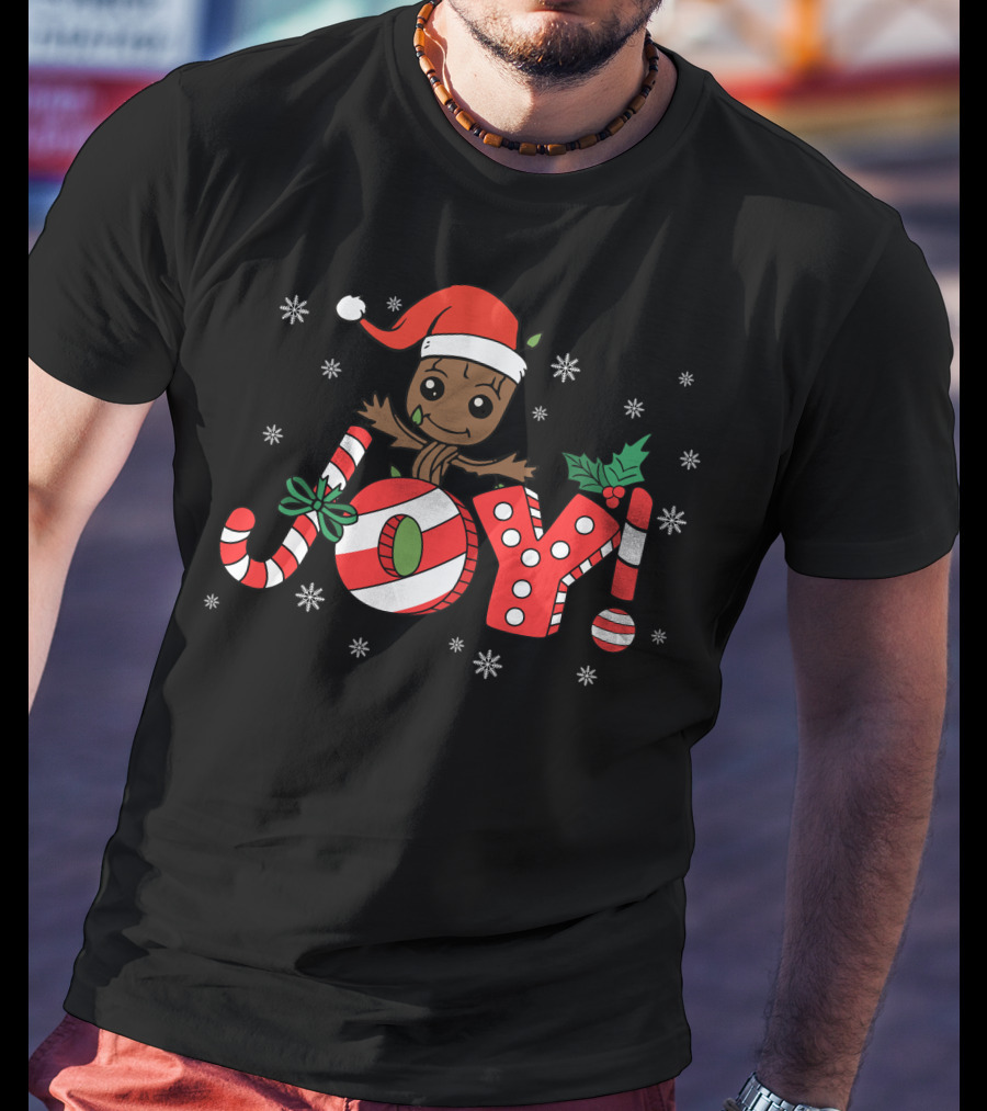 Christmas Groot Joy Snowflakes T-Shirt
