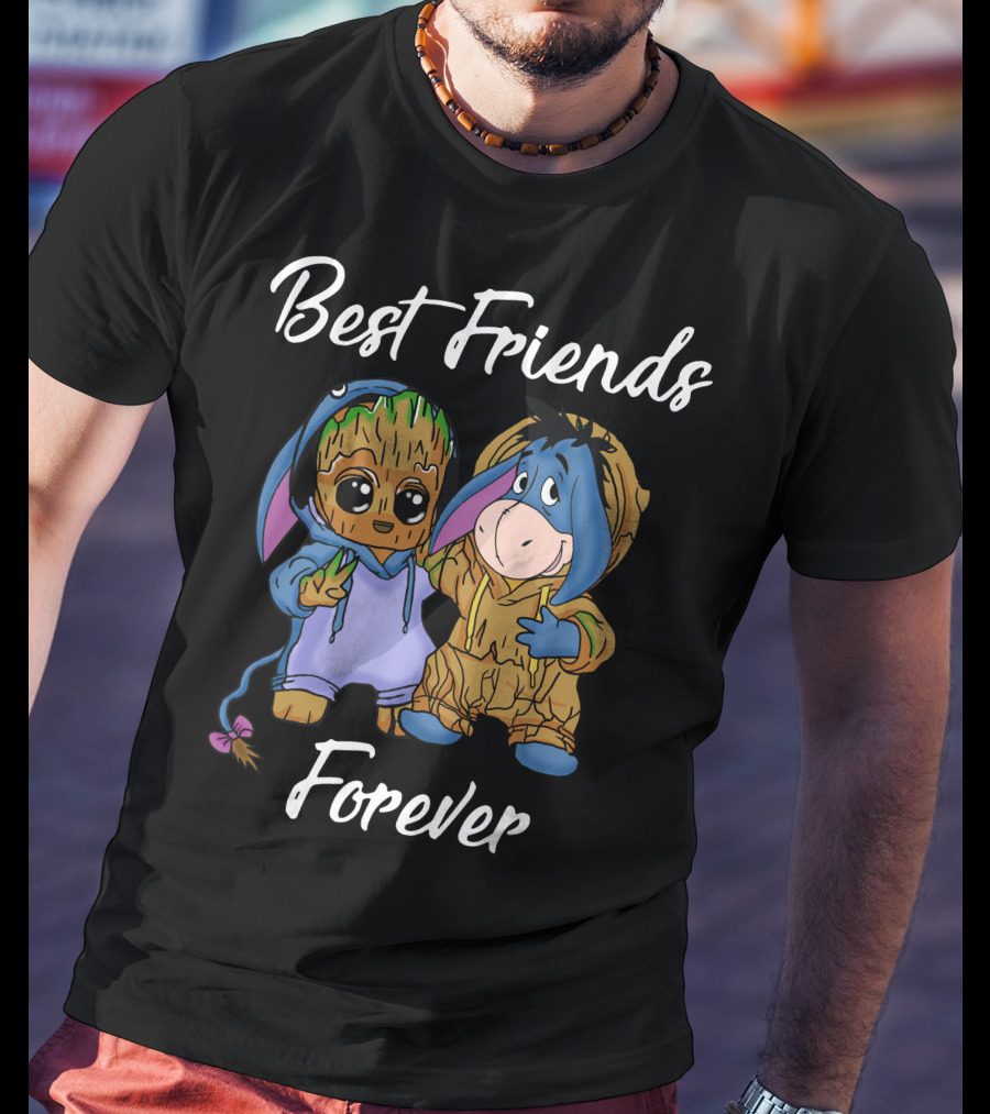 Best Friends Forever Groot Eeyore Crossover T-Shirt
