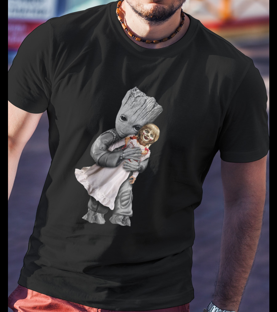 Groot Hugging Annabelle Doll T-Shirt