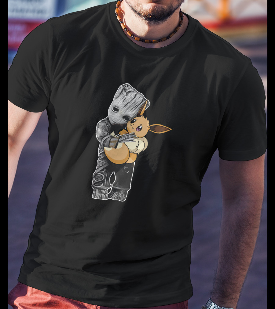Groot Hugging Eevee T-Shirt