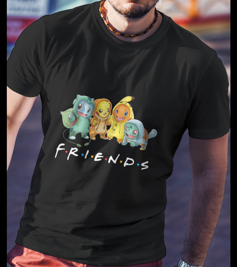Friends Only Today Pokemon Crossover T-Shirt