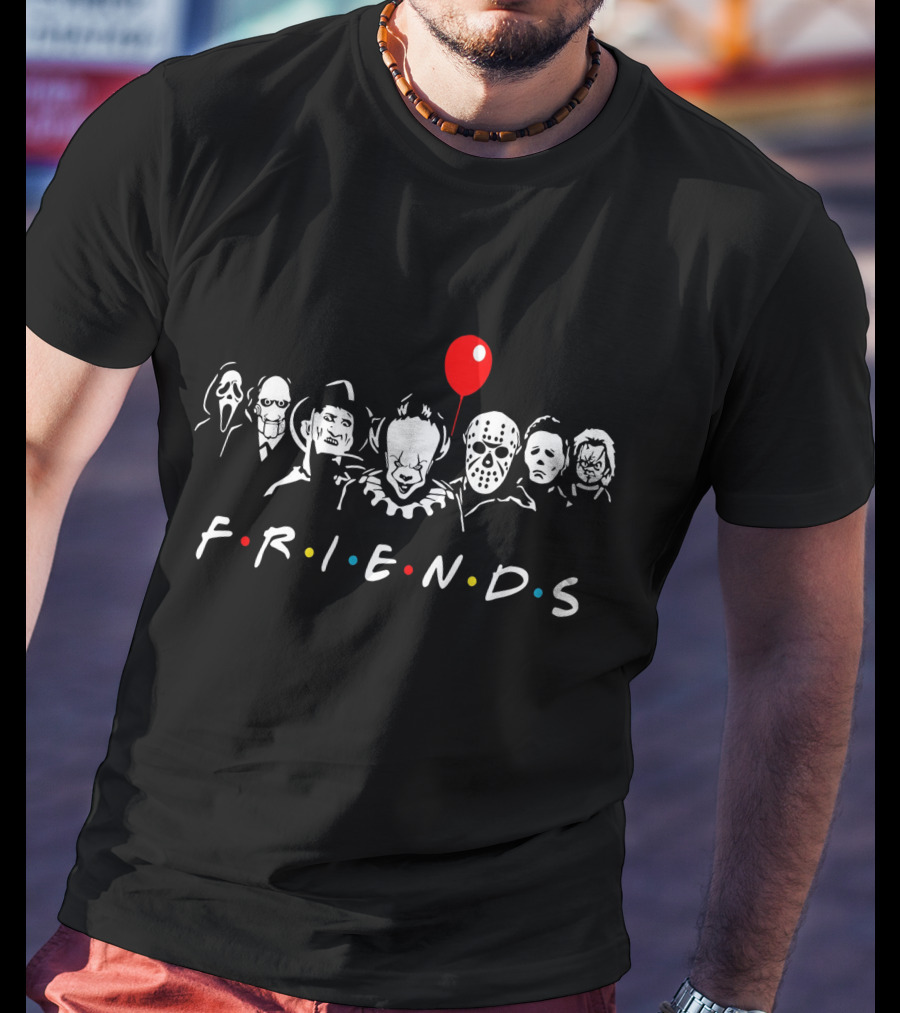 Friends Horror Movie Characters Red Balloon ZN295 T-Shirt