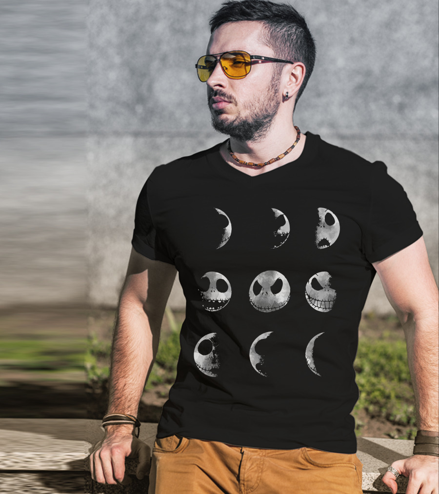 Jack ZN849 Moon Faces Phases T-Shirt