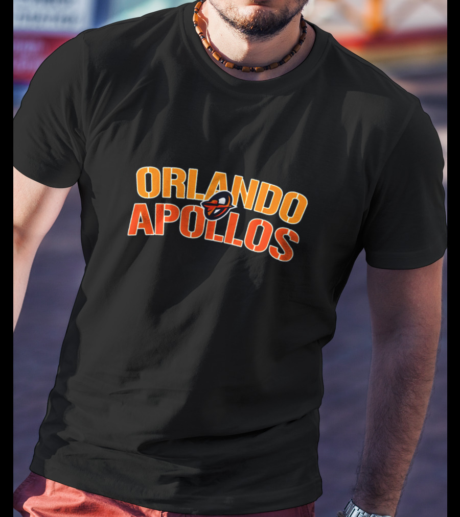 Orlando Apollos Football Team Logo With Iconic Helmet T-Shirt