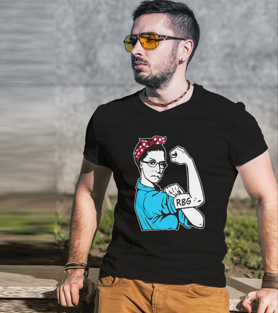 RBG Unbreakable Ruth Bader Ginsburg Feminist Icon Dissent Rosie The Riveter T-Shirt
