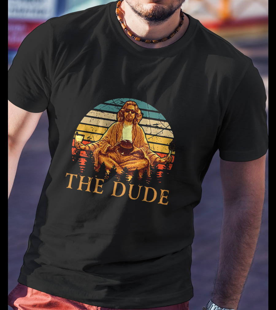The Big Lebowski The Dude Retro Sunset Zen T-Shirt
