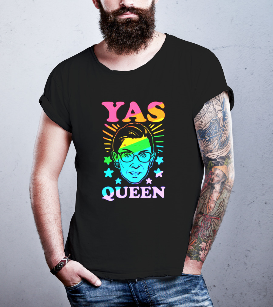 Yas Queen Rbg Rainbow Stars T-Shirt
