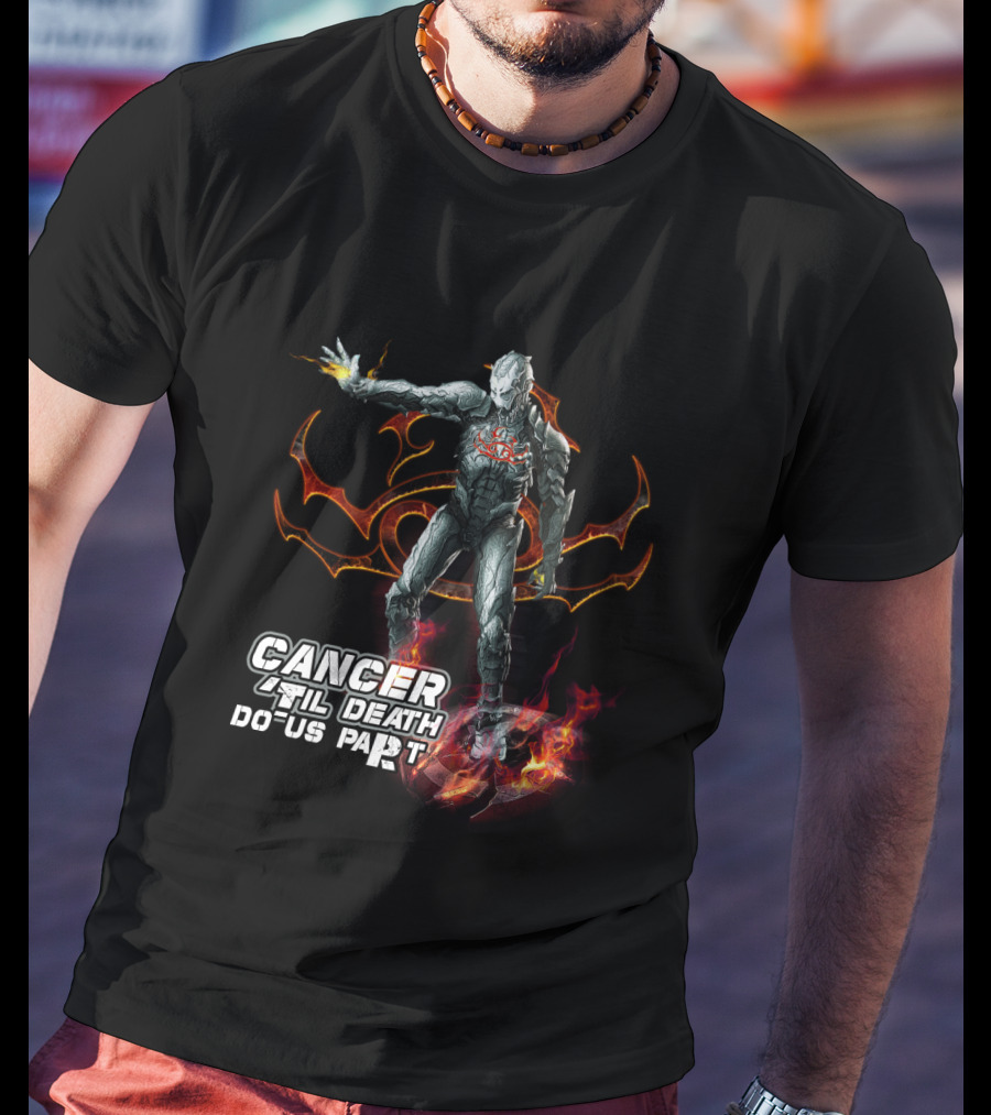 Cancer Til Death Do Us Part Marvel Ironman Fans Ultron T-Shirt