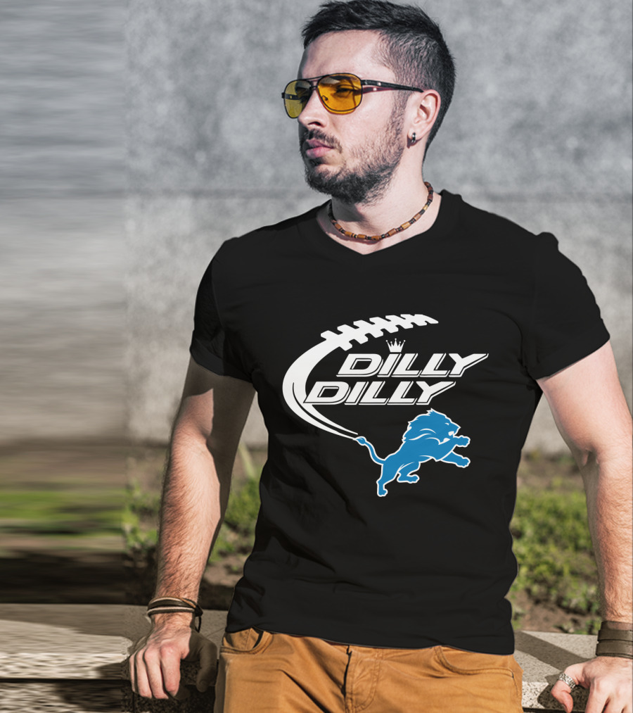 Detroit Lions Dilly Dilly Bud Light Football Lions T-Shirt