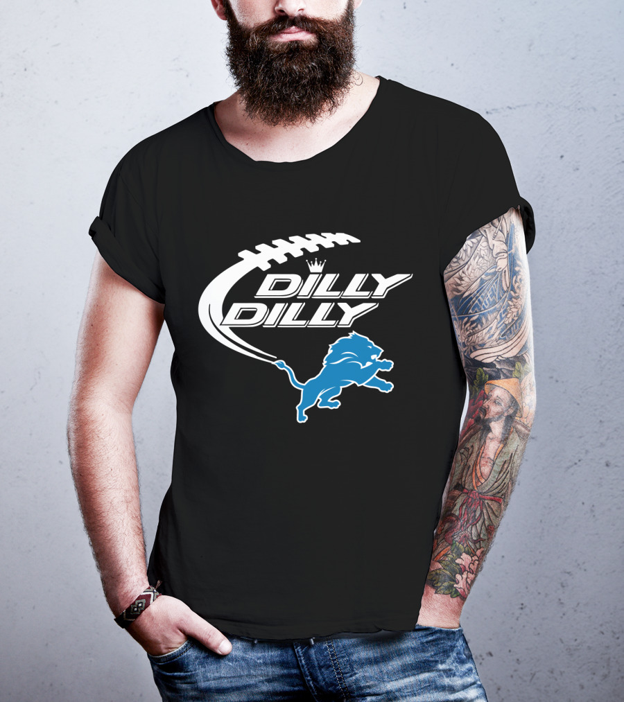 Detroit Lions Dilly Dilly Bud Light Football Lions T-Shirt