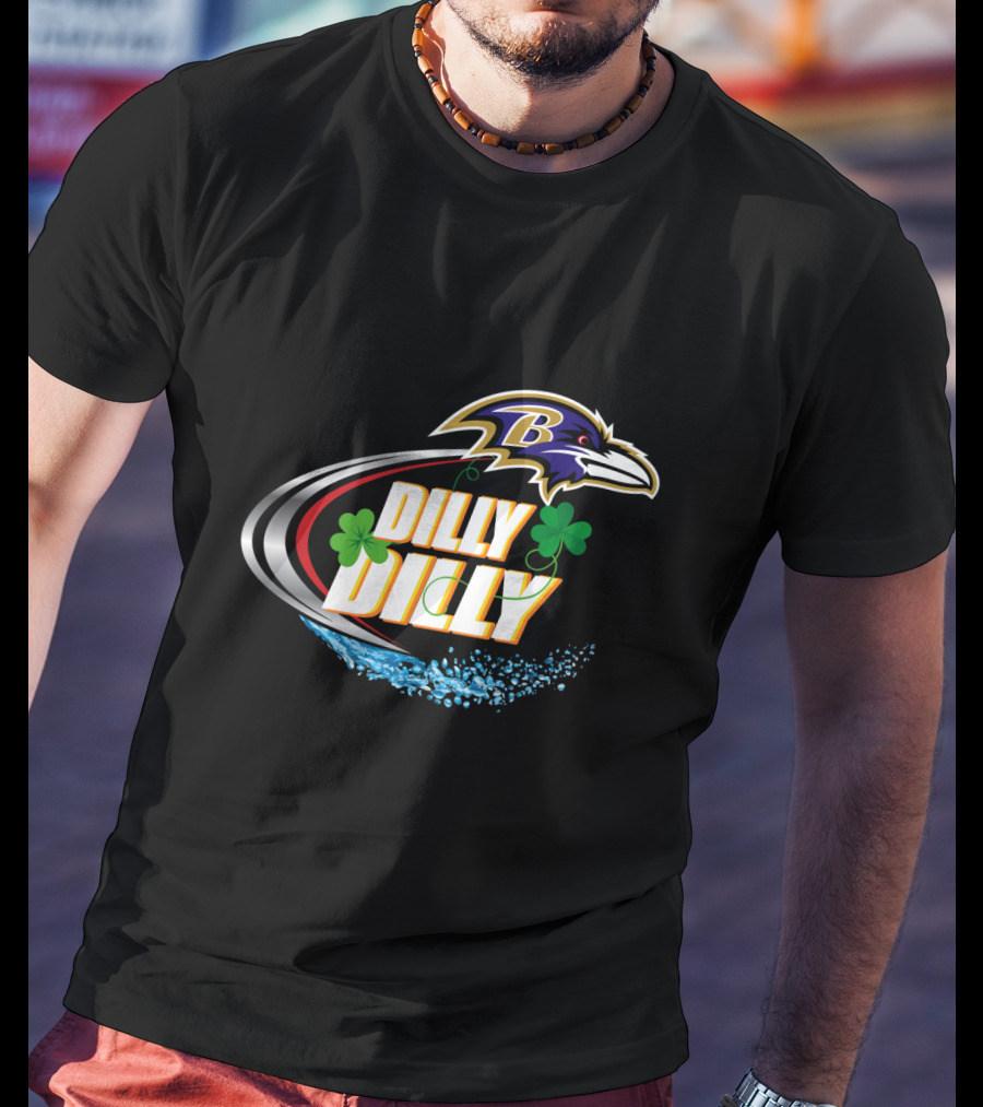 Dilly Dilly Baltimore Ravens Shamrock T-Shirt