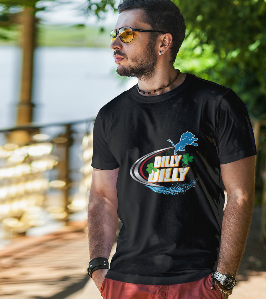 Dilly Dilly Detroit Lions Shamrock Splash T-Shirt