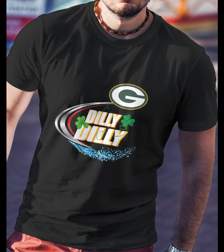 Green Bay Packers Dilly Dilly Clover Splash T-Shirt