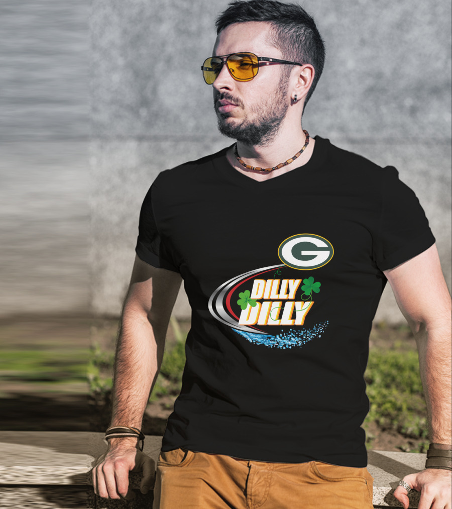 Green Bay Packers Dilly Dilly Clover Splash T-Shirt