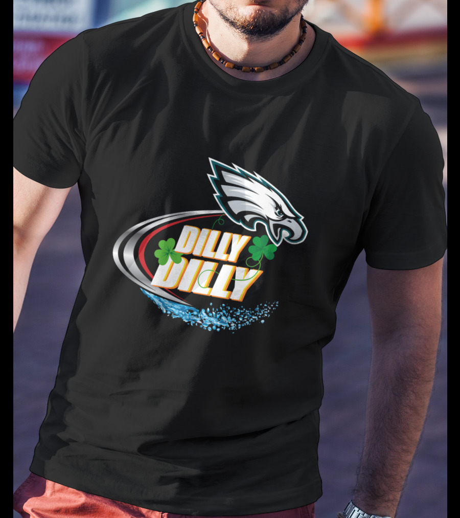 Dilly Dilly Philadelphia Eagles Shamrock Splash T-Shirt
