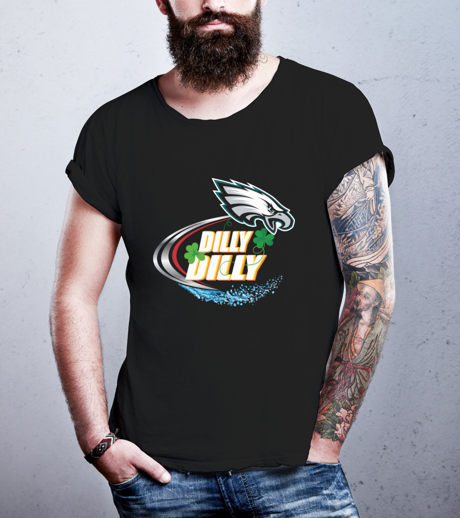 Dilly Dilly Philadelphia Eagles Shamrock Splash T-Shirt