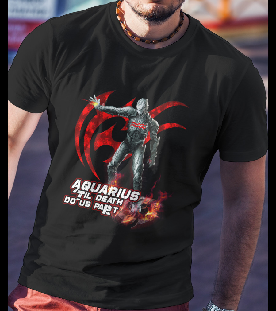 Aquarius Til Death Do Us Part Ultron Fire Symbol Marvel Fans T-Shirt