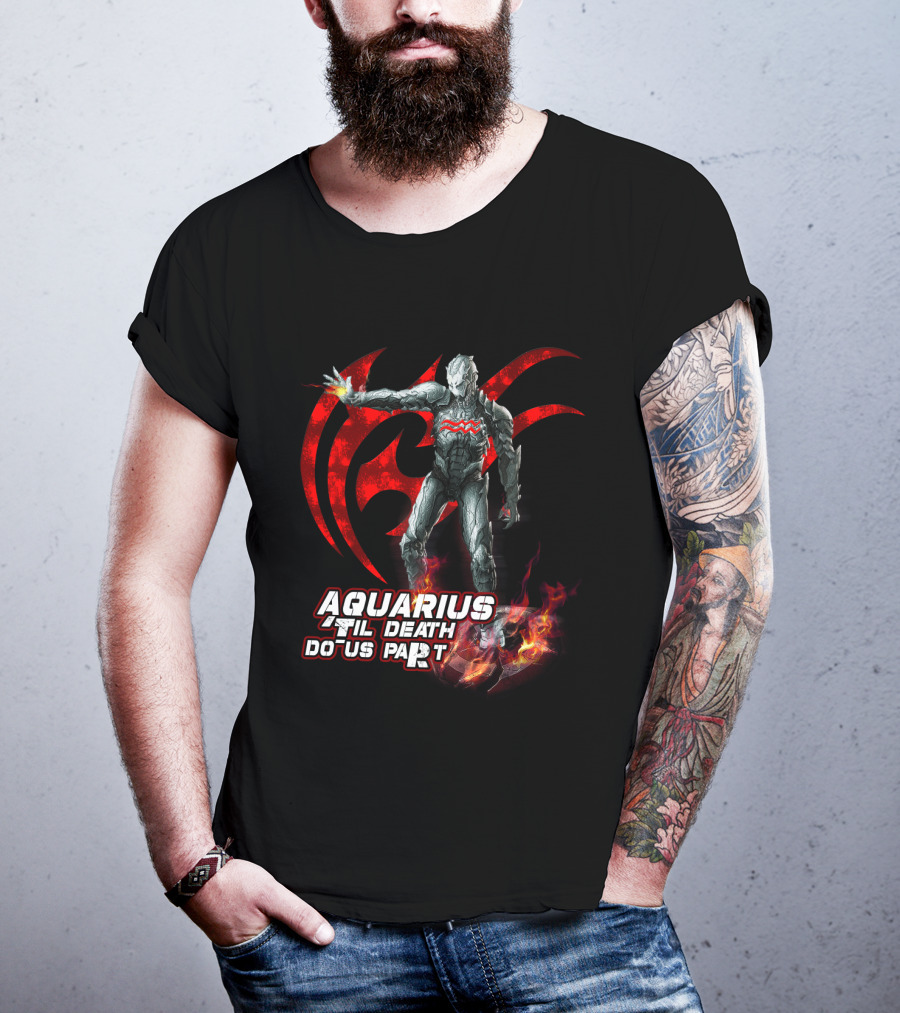 Aquarius Til Death Do Us Part Ultron Fire Symbol Marvel Fans T-Shirt