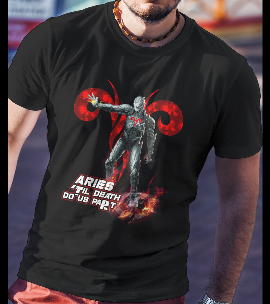Aries Until Death Do Us Part Iron Man Ultron Marvel Fans T-Shirt