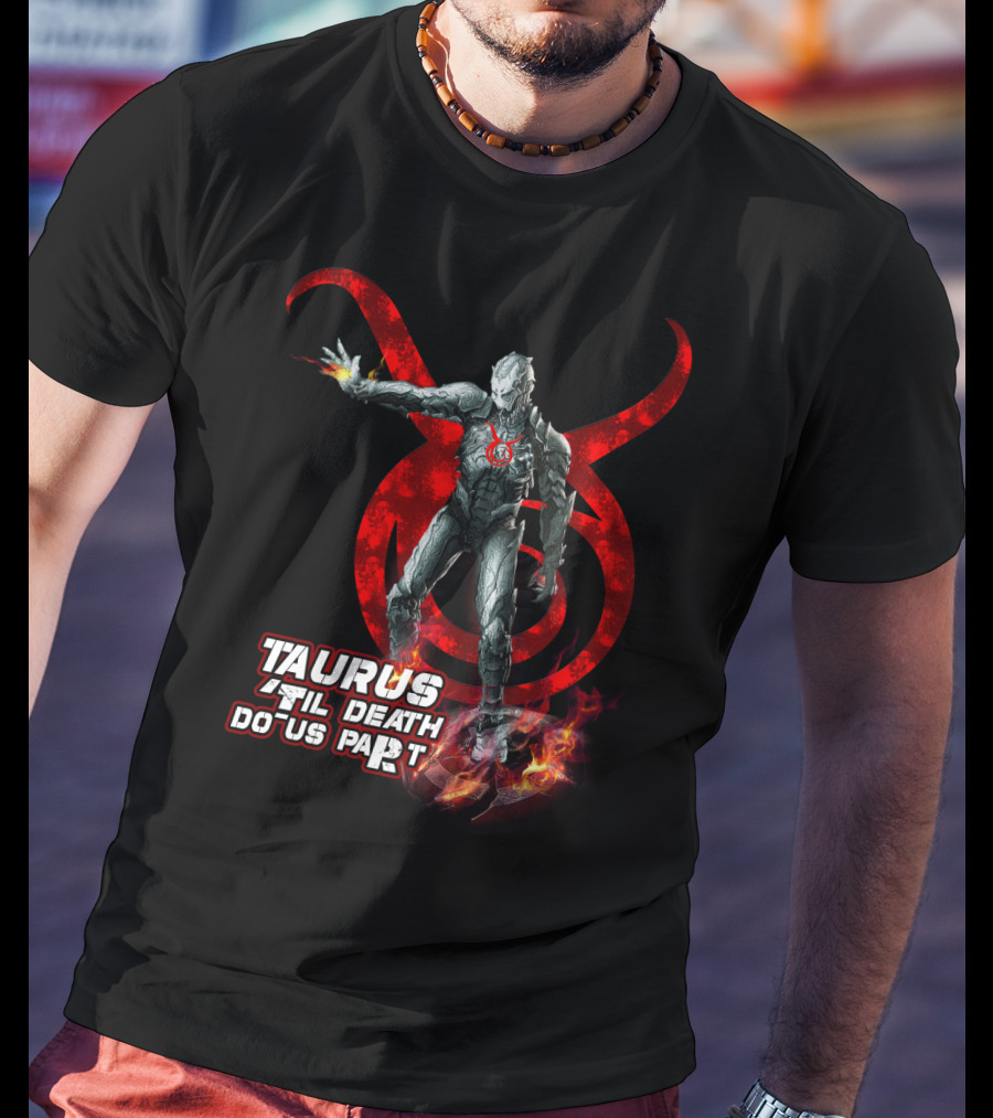 Taurus Until Death Do Us Part Red Symbol Iconic Character Marvel Fans T-Shirt