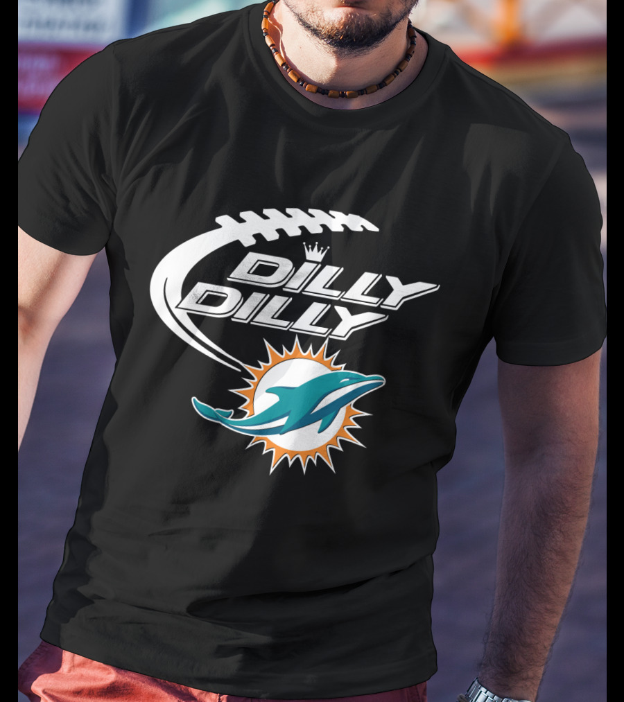 Dilly Dilly Miami Dolphins Bud Light Football T-Shirt