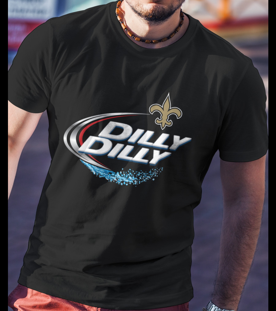 New Orleans Saints Nfl Fan Dilly Dilly Fleur-De-Lis T-Shirt