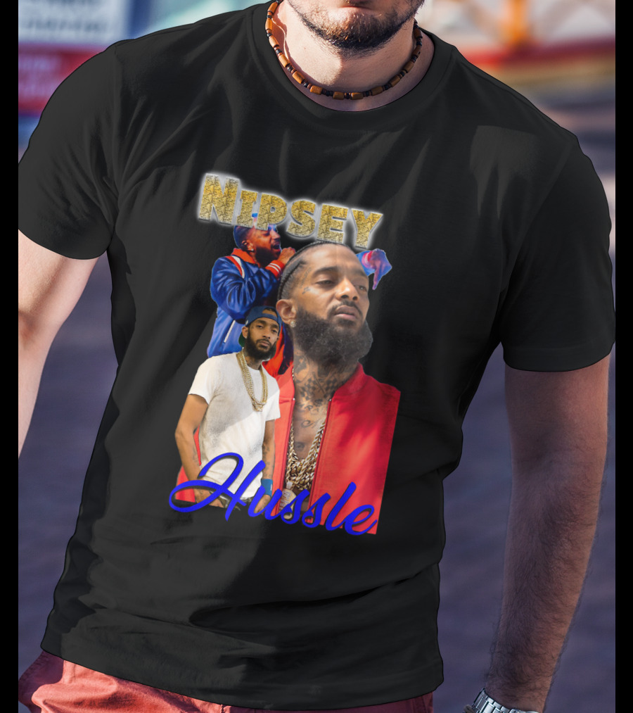 Nipsey Hussle Retro Rap Legends Iconic Collage T-Shirt