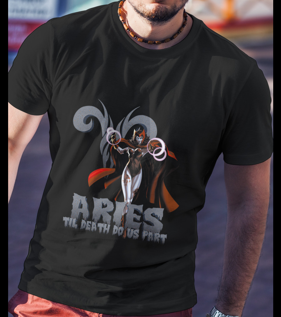 Scarlet Witch Aries Til Death Do Us Part Marvel Fans T-Shirt