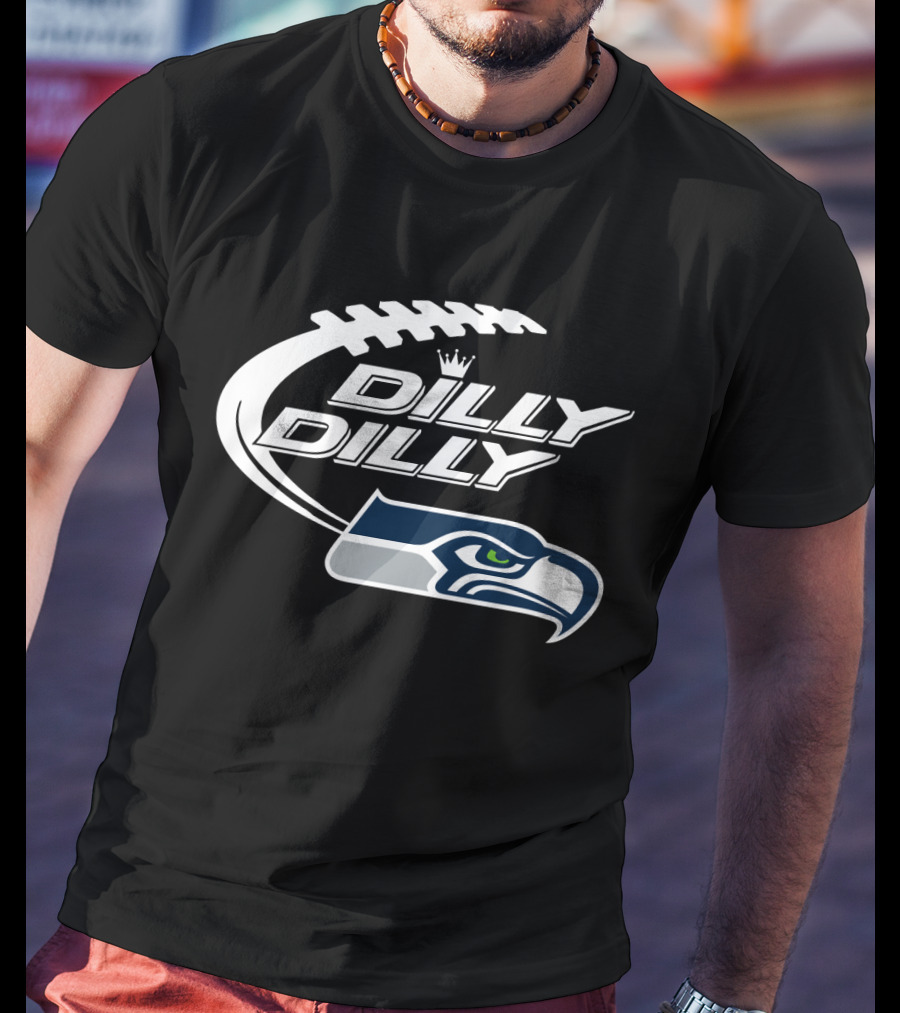 Dilly Dilly Seattle Seahawks Bud Light Football T-Shirt