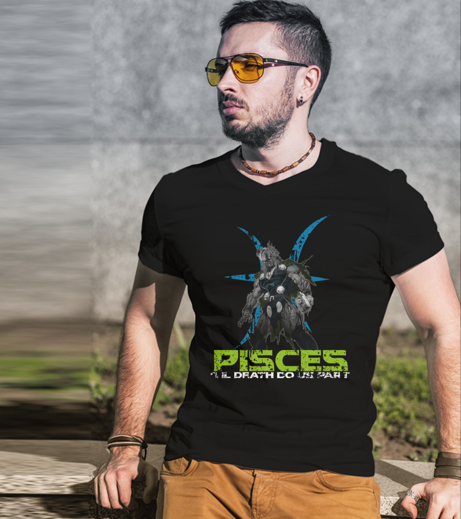 Marvel Thor Zombie Pisces Til Death Do Us Part T-Shirt