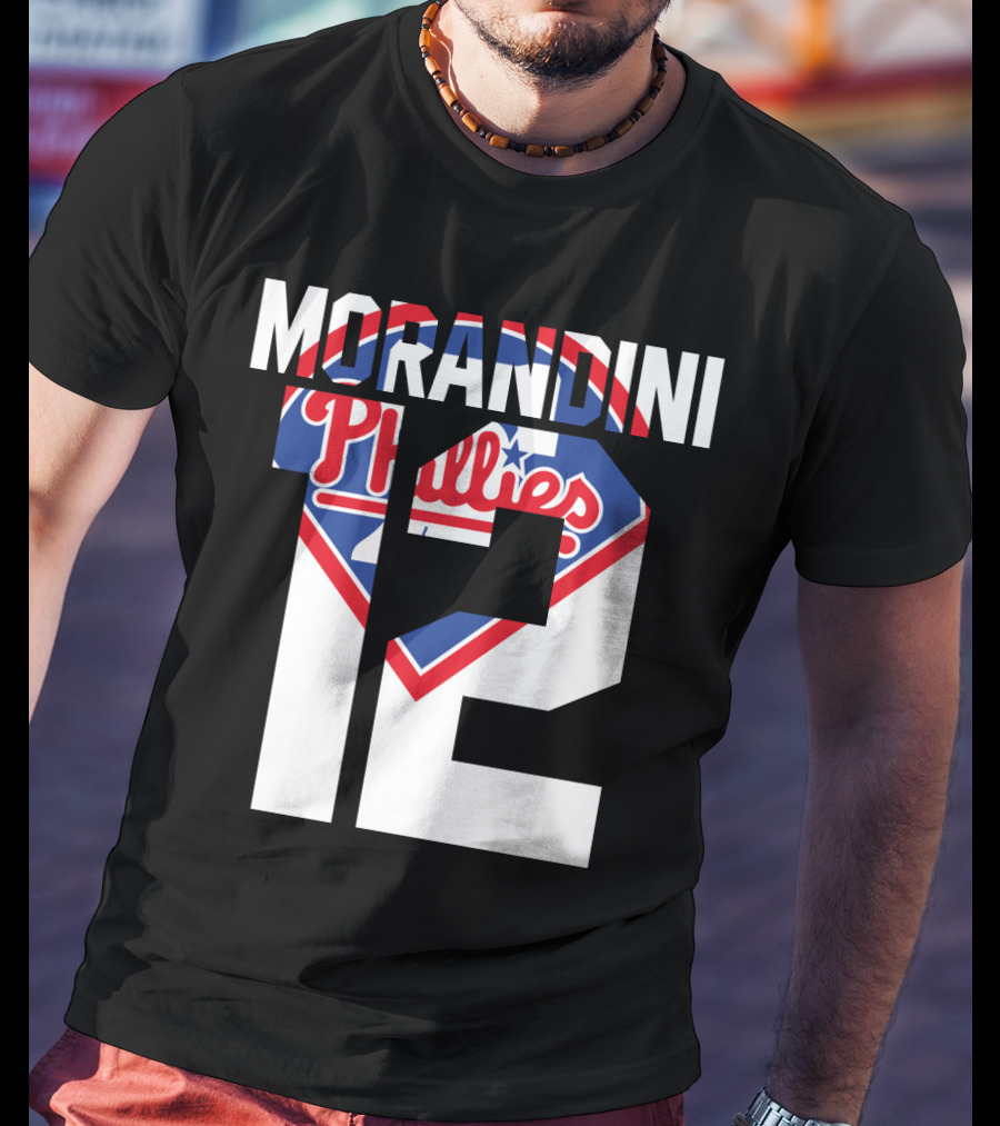 Morandini 12 Philadelphia Phillies 1993 Baseball Team Retro T-Shirt