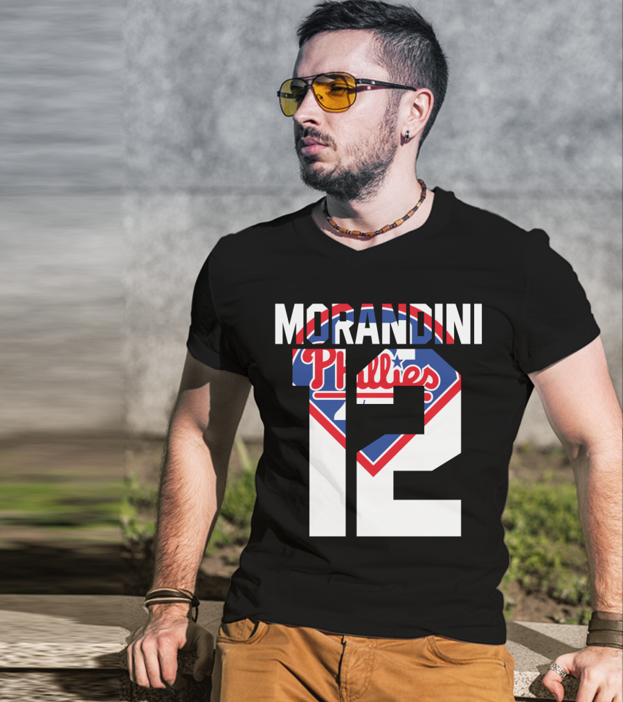Morandini 12 Philadelphia Phillies 1993 Baseball Team Retro T-Shirt
