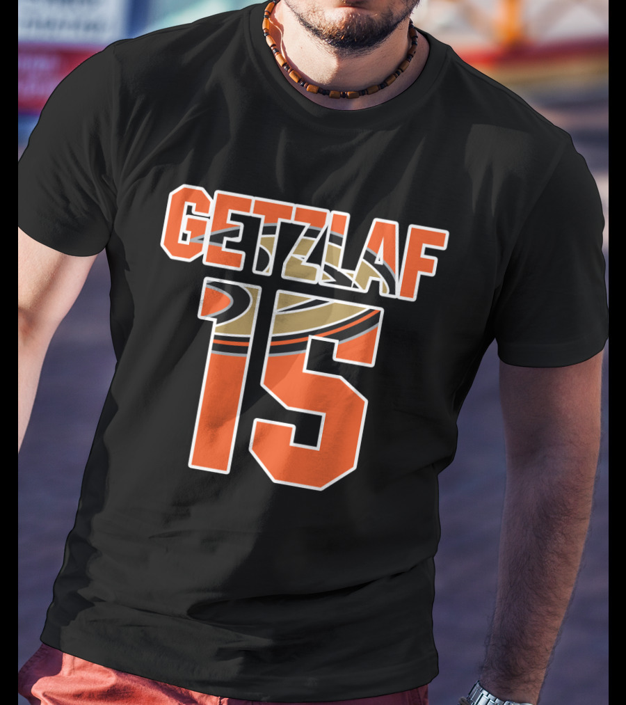 Anaheim Ducks Ryan Getzlaf Number 15 NHL T-Shirt